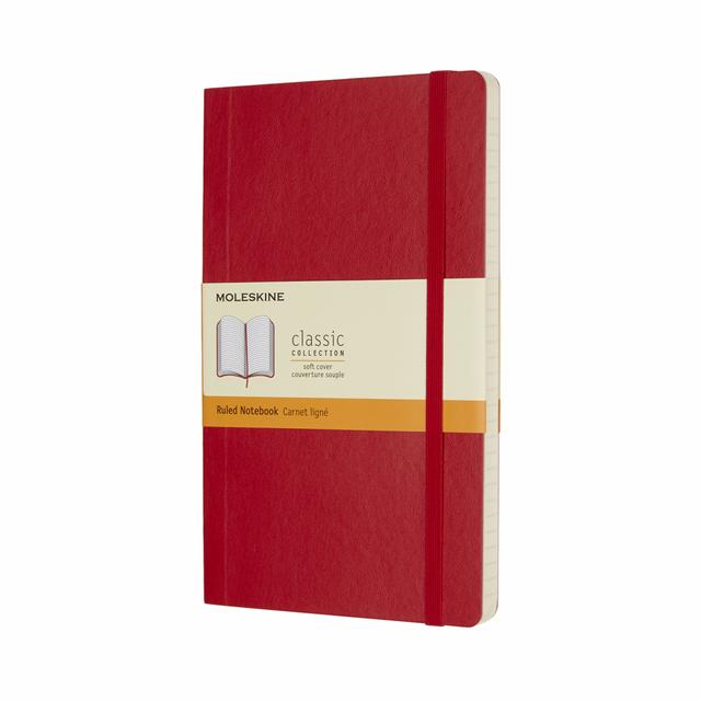 Moleskine Classic Notitieboek Large - Softcover - Gelinieerd - Scarlet Red