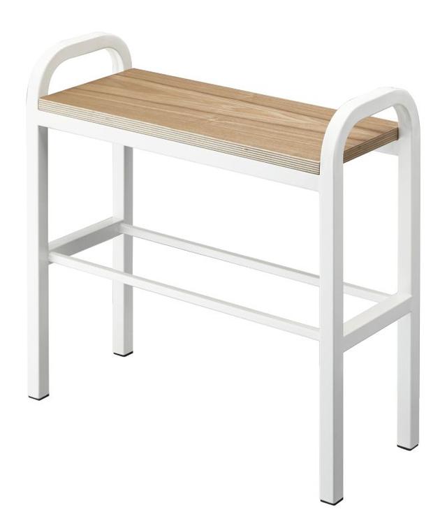 Yamazaki Tower Schoenenrek met houten plank - Wit