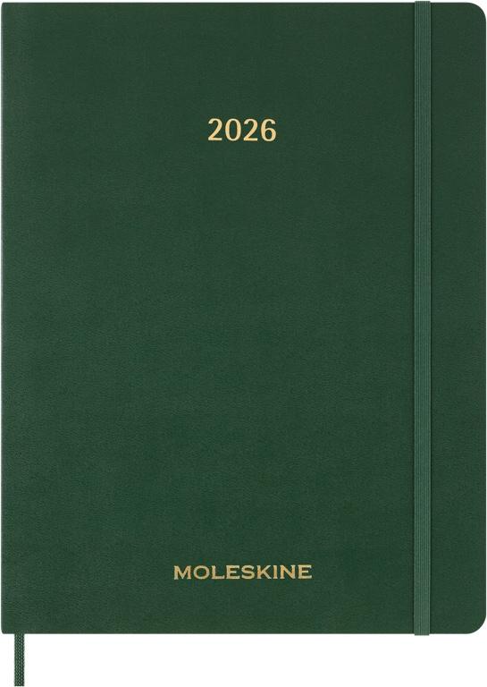Moleskine Essential Weekagenda XXL Verticaal 13 maanden - Myrtle Green