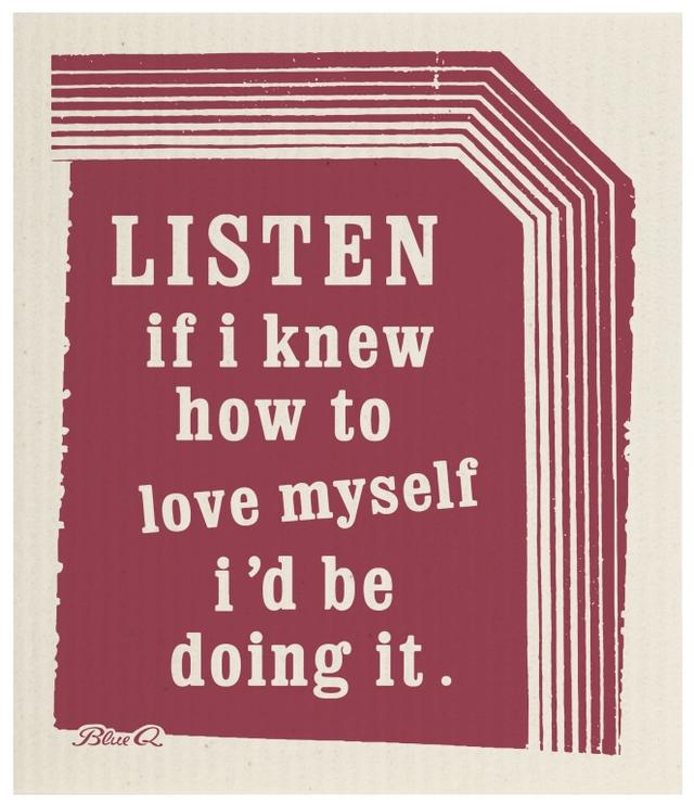 Blue Q Vaatdoek - Love Myself