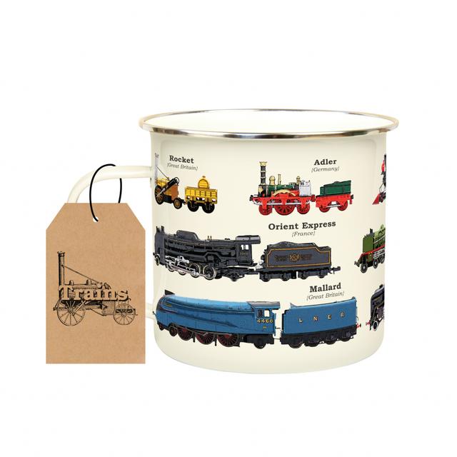 Gift Republic Mok emaille - Train