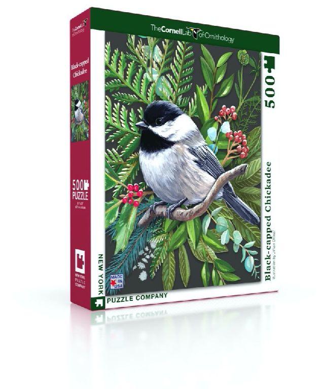 New York Puzzle Company Puzzel Black-capped Chickadee - 500 stukjes
