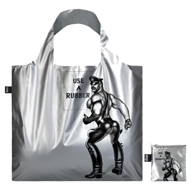 LOQI Bag Large - Use a Rubber Silver Metallic