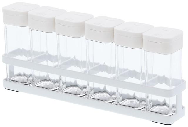 Yamazaki Tower Kruidenrek met 6 potjes - Wit