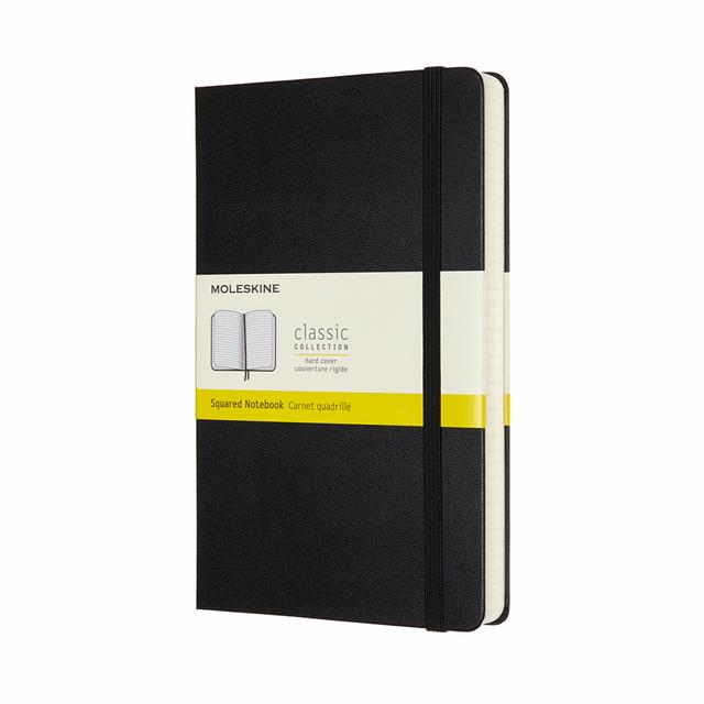 Moleskine Classic Notitieboek Large - Hardcover - Geruit - Black