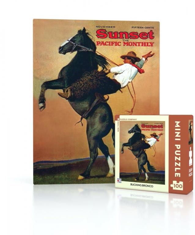 New York Puzzle Company Puzzel Mini Bucking Bronco - 100 stukjes