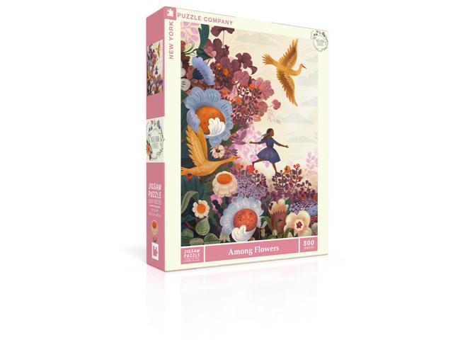 New York Puzzle Company Puzzel Among Flowers - 500 stukjes
