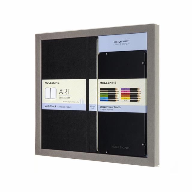 Moleskine Art Collection Schetsset - Schetsboek & Aquarelpotloden