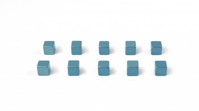 Trendform Magnet kubiq - set of 10 - Blue