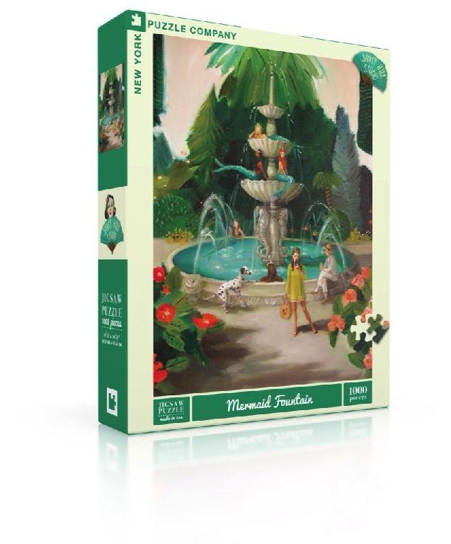 New York Puzzle Company Puzzel Mermaid Fountain - 1000 stukjes