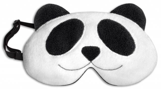 Leschi Oogmasker Lien the panda - Zwart/Wit