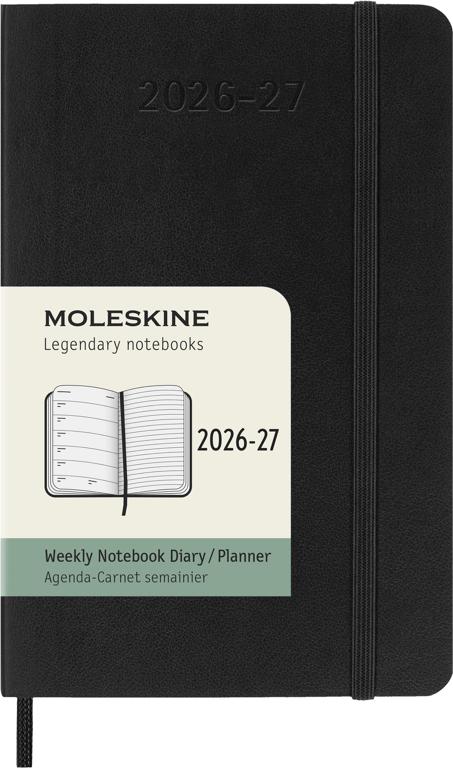 Moleskine Classic Weekagenda Pocket 18 maanden - Softcover - Black