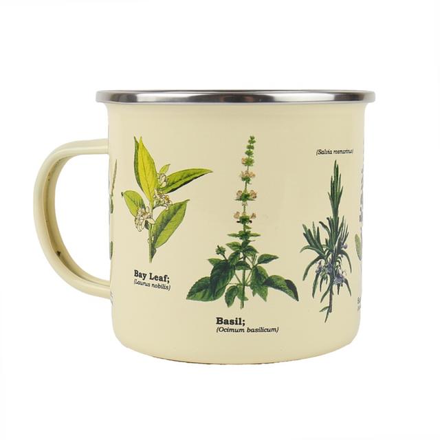 Gift Republic Mok emaille - Herbs