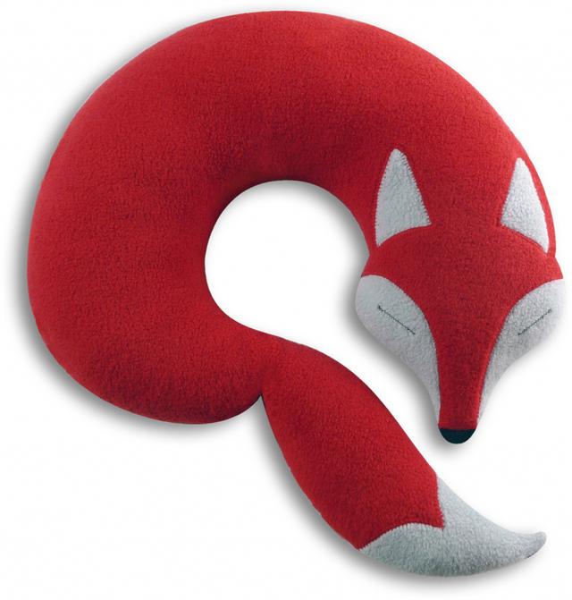 Leschi Nekkussen Peter the fox - Rood/Zwart