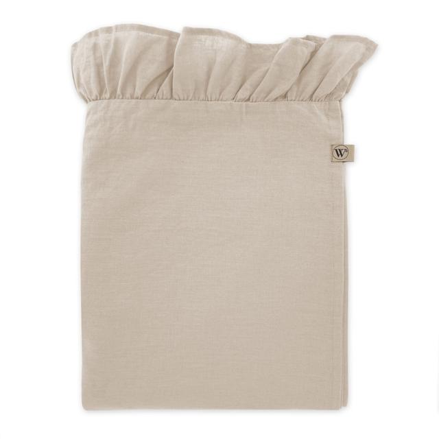 Walra Tafellaken Lovely Linen Ruffles - 1400x2400mm - Naturel