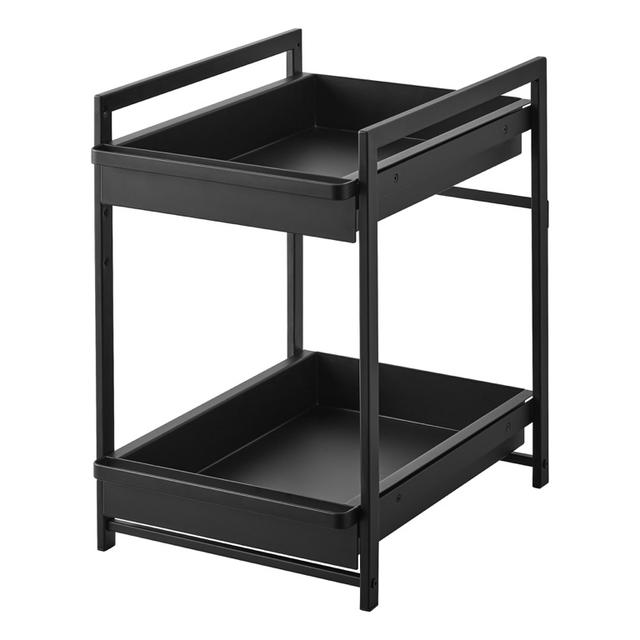Yamazaki Tower Keukenkast organizer 2-laags - Zwart