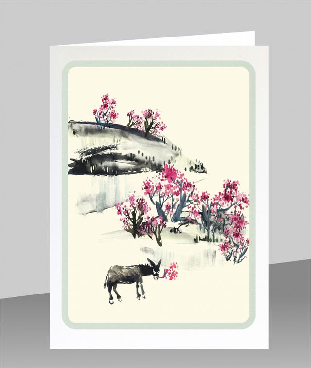 Forever Cards Dao Wenskaart - Donkey