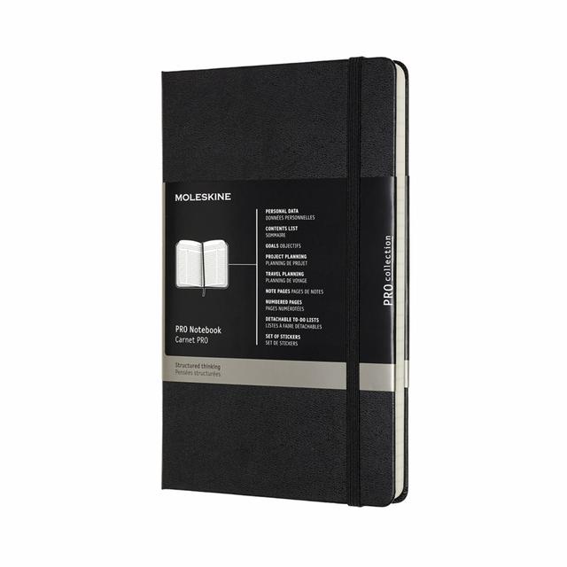 Moleskine Professional Collection Notitieboek Large - Hardcover - Black