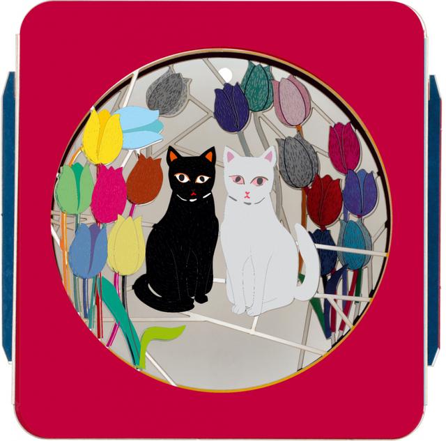 Forever Cards Art Box Wenskaart - Cats & Tulips