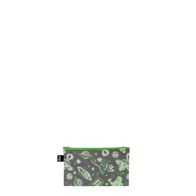 LOQI Zip Pockets - Space Out Reflective Mini