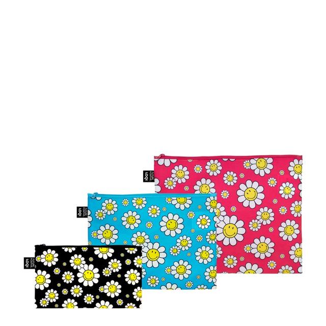 LOQI Zip Pockets - Flowers gerecycled