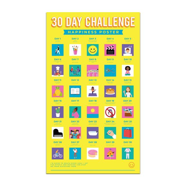 Gift Republic Krasposter - 30 Day Happiness Challenge
