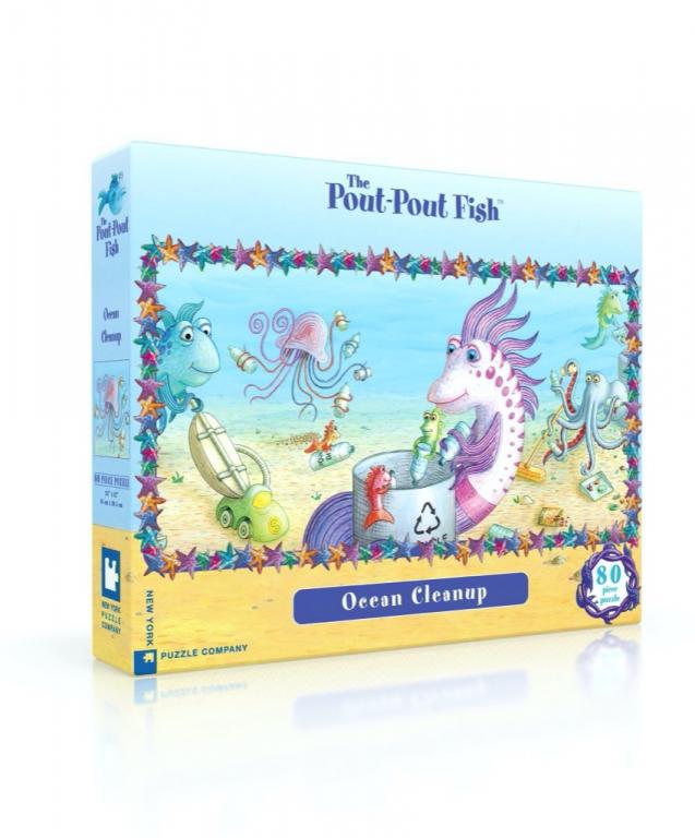 New York Puzzle Company Puzzel Pout Pout Ocean Cleanup - 80 stukjes