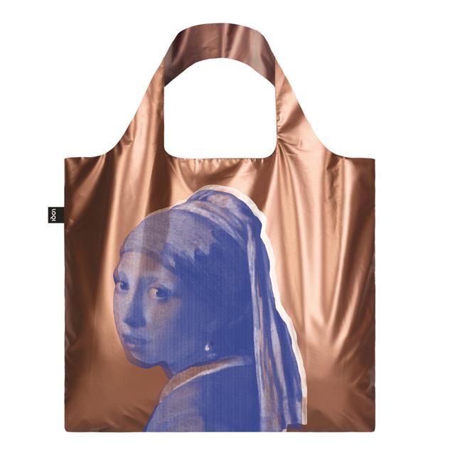 LOQI Bag Large - Girl with a Pearl Earring Rose Gold