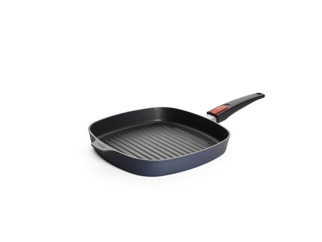 WOLL Diamond Lite Grillpan vierkant inductie met afneembare greep - 280x280x40mm - Zwart
