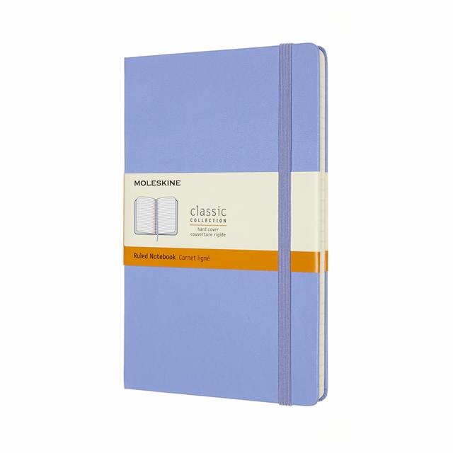 Moleskine Notebook Large Ruled Hard Cover Hydrangea Blue