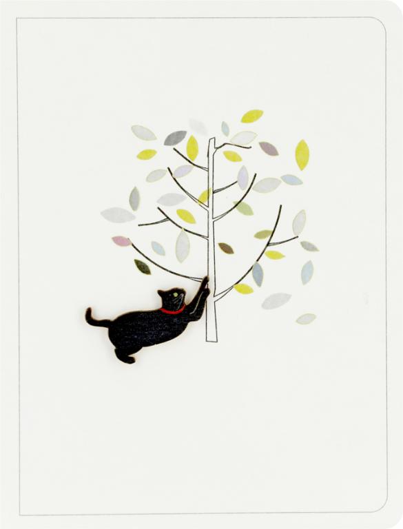 Forever Cards Ink Wood Wenskaart - Cat & Tree