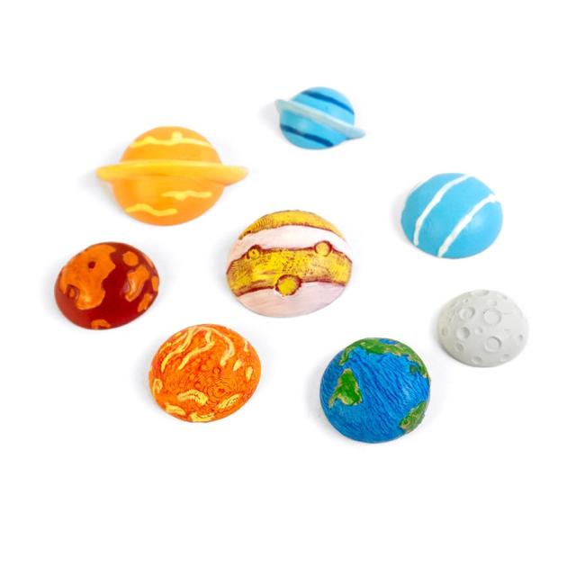 Trendform Magneten Zonnestelsel set van 8 - Multicolour