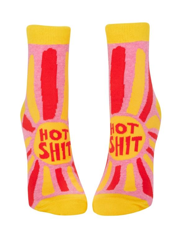 Blue Q Ankle Socks - Hot Shit