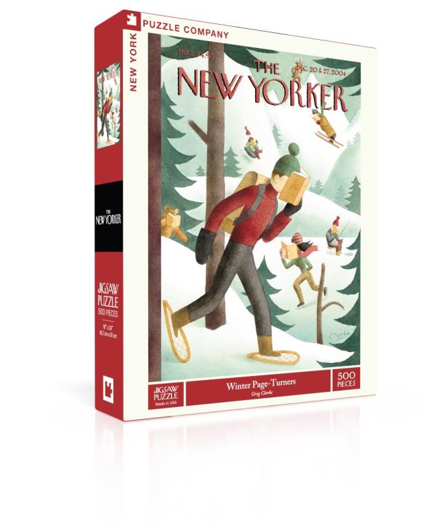 New York Puzzle Company Puzzel Winter Page-Turners - 500 stukjes