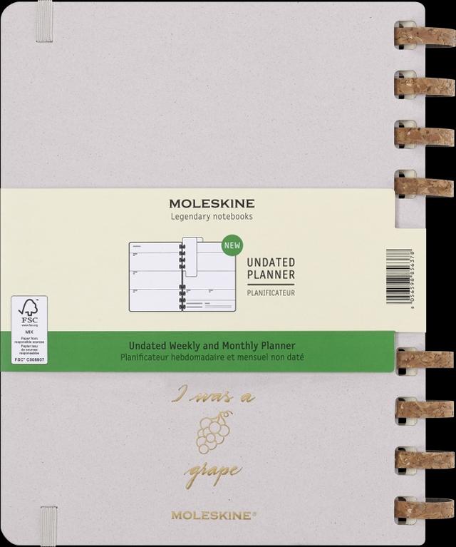 Moleskine Life Week/Maandagenda XL ongedateerd - Hardcover - Crush Grape