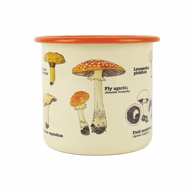 Gift Republic Bloempot Emaille - Mushrooms