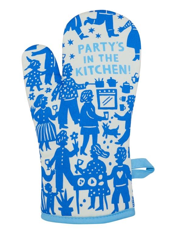 Blue Q Oven Mitt - Party In The Kitchen