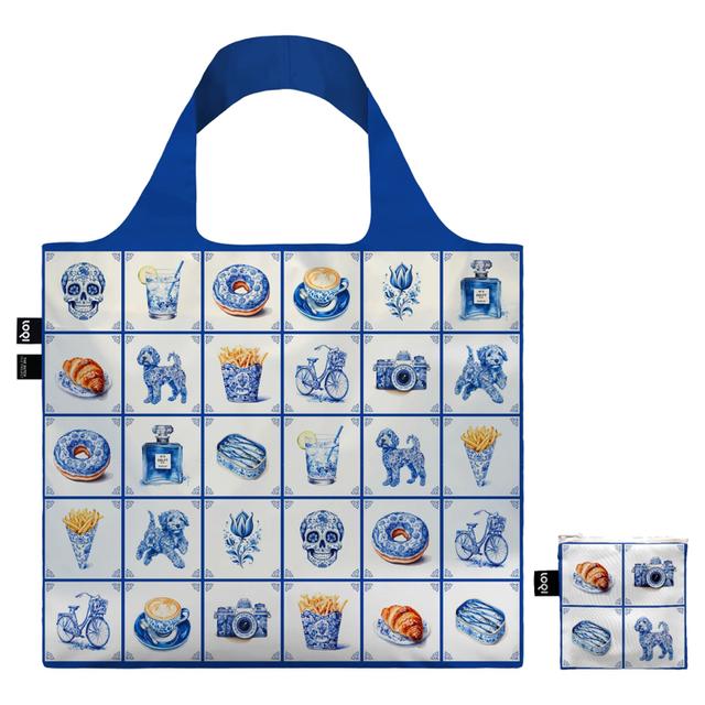 LOQI Bag Large - <em>Delft</em> Funky gerecycled