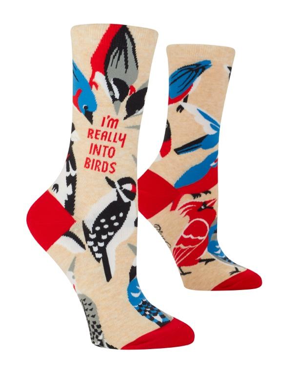 Blue Q Women Socks - Really Into Birds