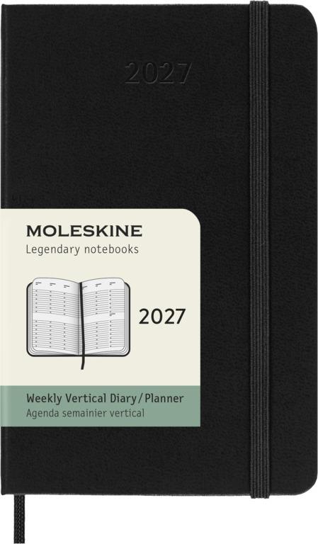 Moleskine Classic Weekagenda Pocket Verticaal 12 maanden - Hardcover - Black
