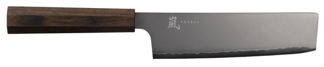 Yaxell Hana Nakiri mes - L 165mm - 3 laags rvs met donkerbruin pakkahouten heft