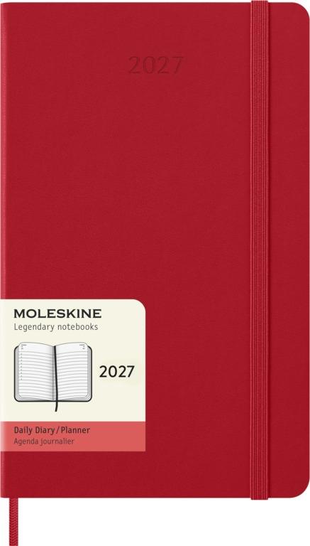 Moleskine Classic Dagagenda Large 12 maanden - Hardcover - Scarlet Red
