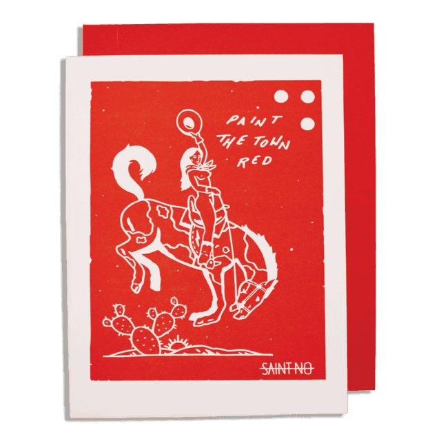 Archivist Cards Wenskaart - Paint The Town Red