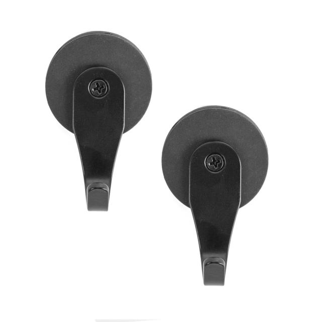 Trendform Haak magnetisch Rubber Supermagnet - Set van 2 - Zwart
