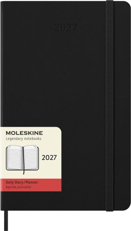 Moleskine Classic Dagagenda Large 12 maanden - Hardcover - Black