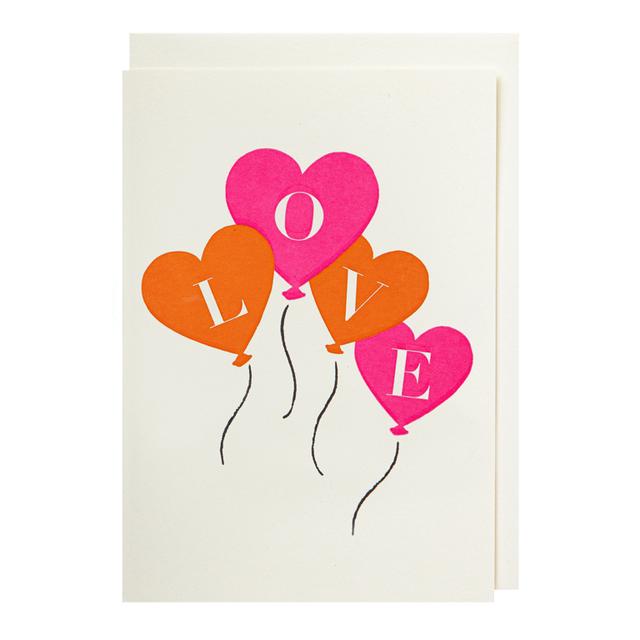 Archivist Cards Wenskaart mini - LOVE Balloons