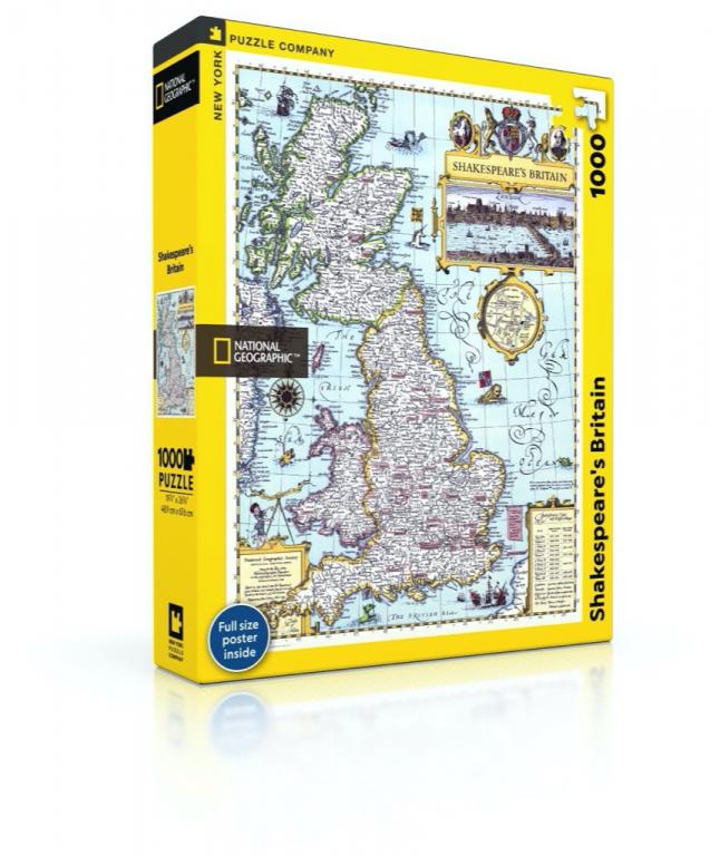 New York Puzzle Company Puzzel Shakespeare's Britain - 1000 stukjes