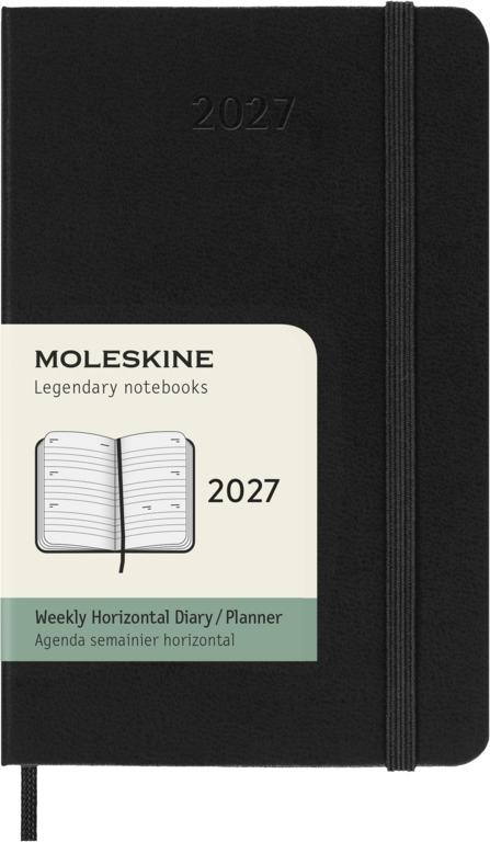 Moleskine Classic Weekagenda Pocket Horizontaal 12 maanden - Hardcover - Black