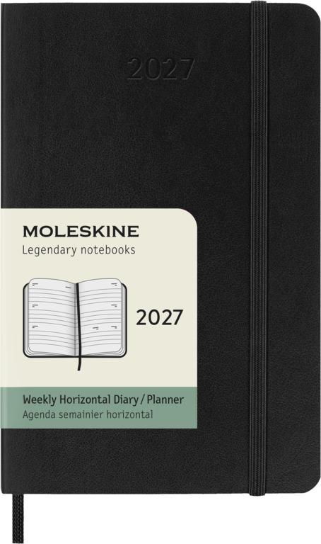 Moleskine Classic Weekagenda Pocket Horizontaal 12 maanden - Softcover - Black