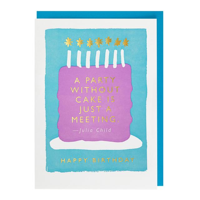Archivist Cards Wenskaart - A Party Without Cake Happy Birthday